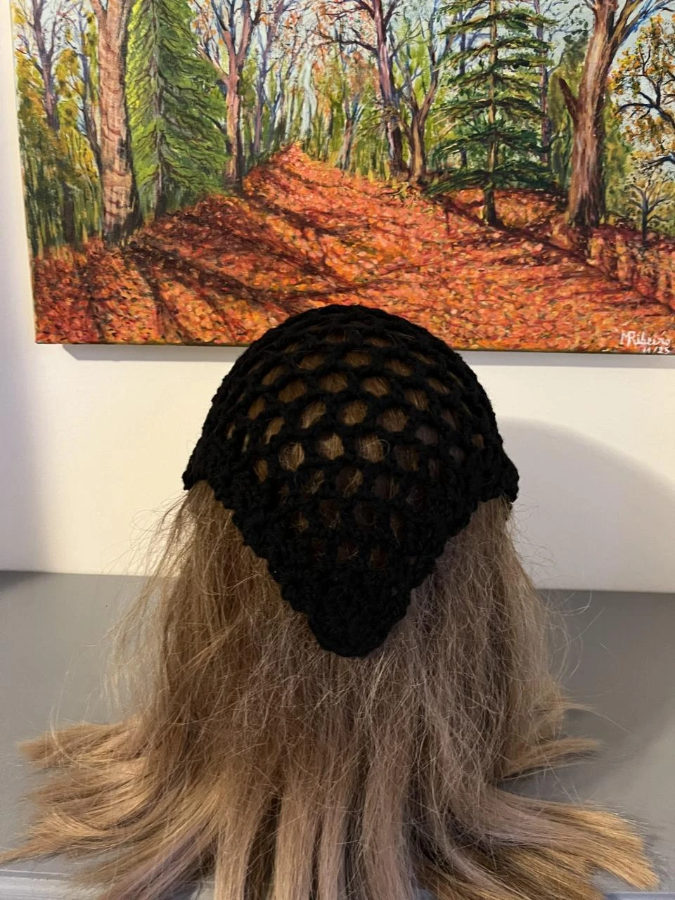 Bandana headband scarf pañuelo Wool Black One size adult and child – photo 2
